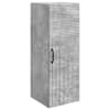 vidaXL Seinale kinnitatav kapp Betoonhall 33 x 34,5 x 90 cm Tehispuit