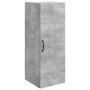 Omara za steno Betonsko siva 33 x 34,5 x 90 cm Inženirski les