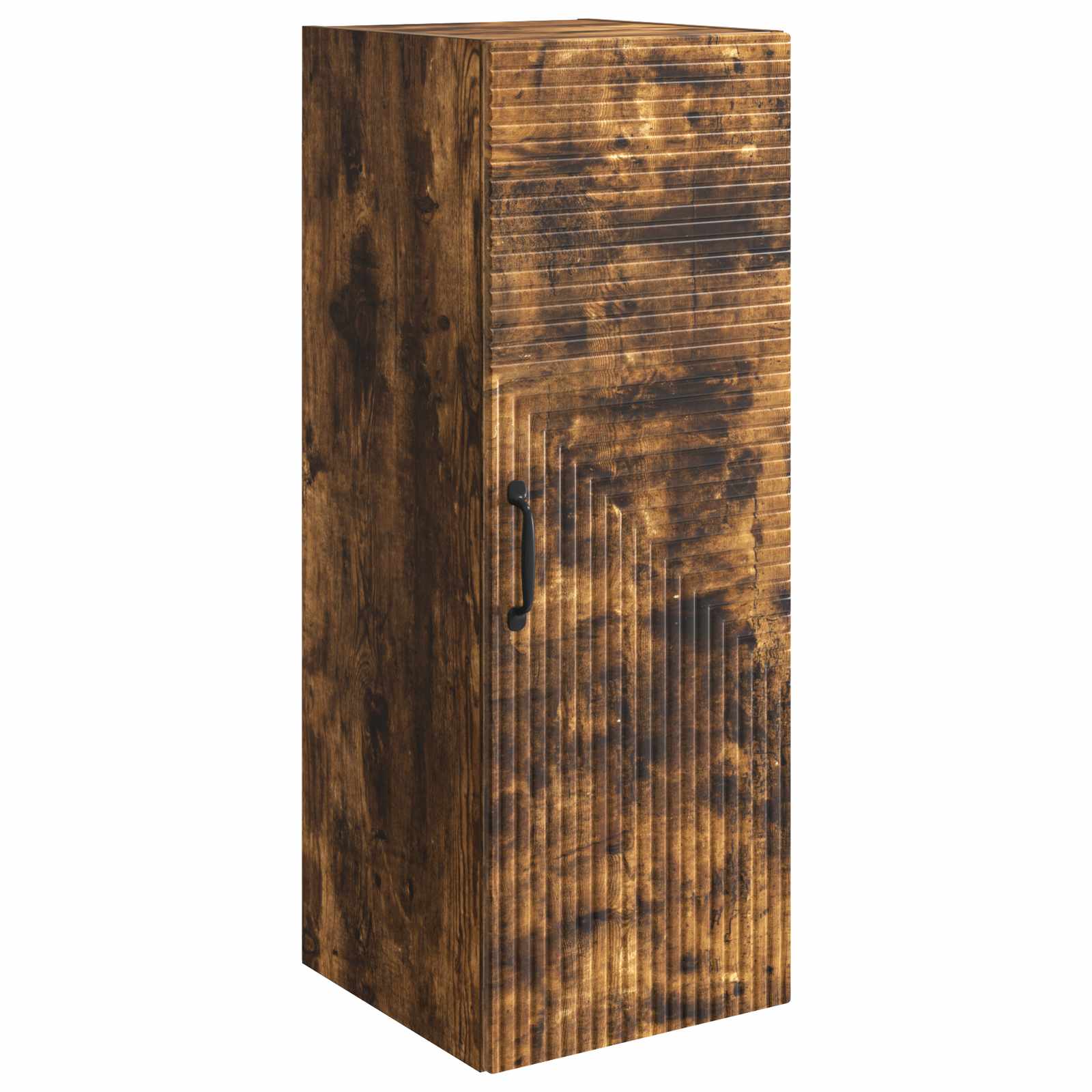 vidaXL Dulap montat pe perete Stejar fumuriu 33 x 34,5 x 90 cm