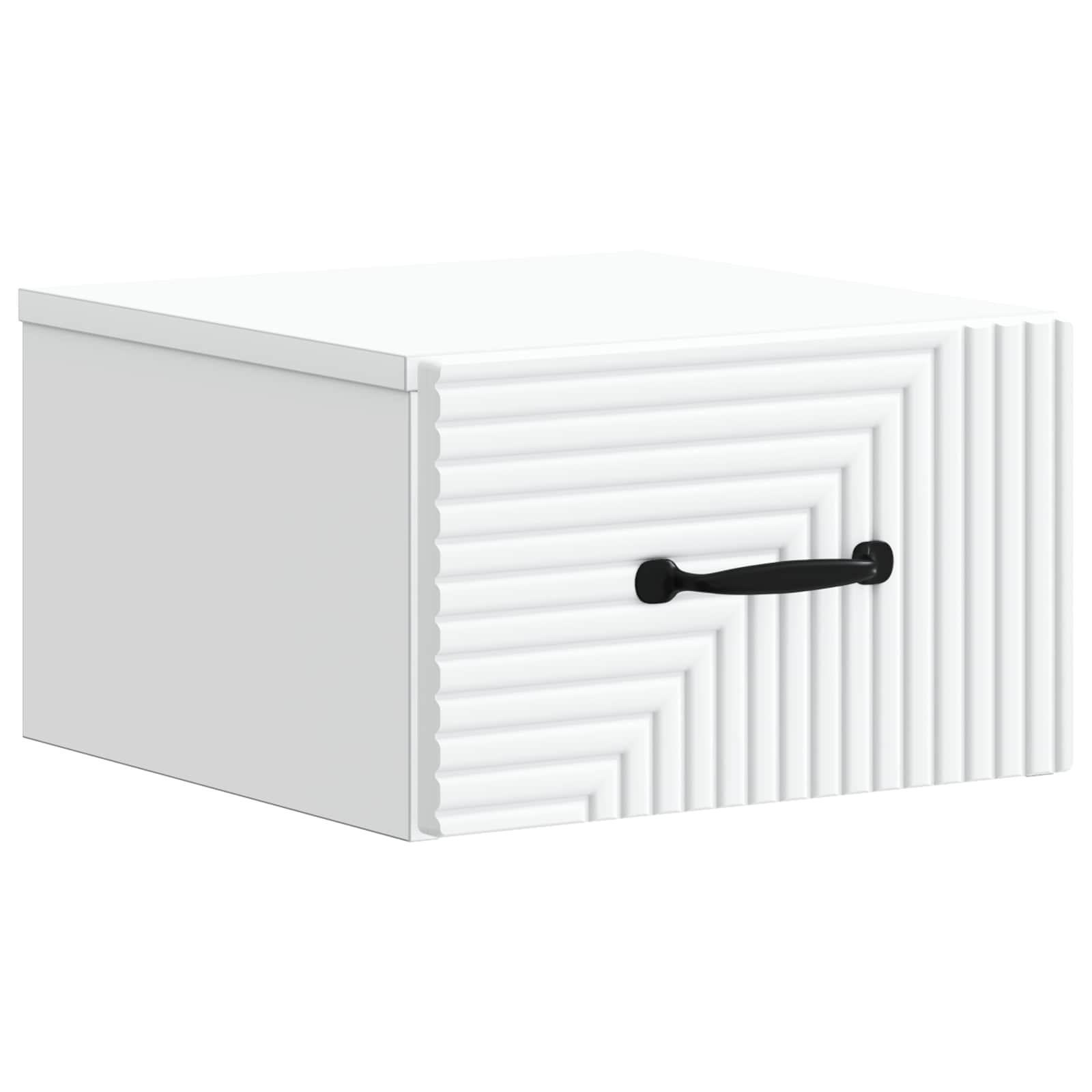 vidaXL Dulap de noapte suspendat Alb 34,5 x 33 x 20 cm Lemn prelucrat