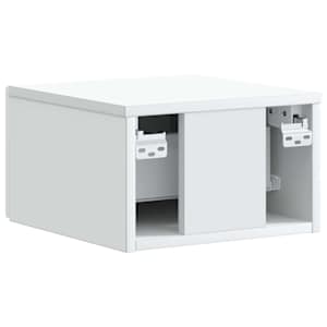Nástěnný noční stolek se zásuvkou 2 pcs Bílá 34,5 x 33 x 20 cm - obrázek 9