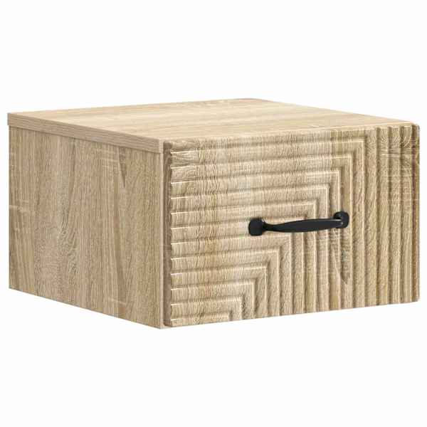 vidaXL Seinale kinnitatav &ouml;&ouml;tis Sonoma tamm 34,5 x 33 x 20 cm