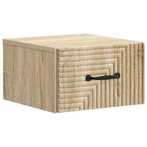 Nástěnný noční stolek 2 pcs Dub sonoma 34,5 x 33 x 20 cm - obrázek 5
