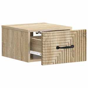 Nástěnný noční stolek 2 pcs Dub sonoma 34,5 x 33 x 20 cm - obrázek 6