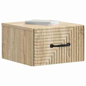 Nástěnný noční stolek 2 pcs Dub sonoma 34,5 x 33 x 20 cm - obrázek 3