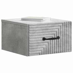 Nástěnný noční stolek 2 pcs Betonově šedá 34,5 x 33 x 20 cm - obrázek 3
