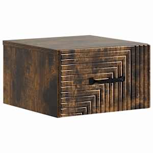 Nástěnný noční stolek 2 pcs Kouřový dub 34,5 x 33 x 20 cm - obrázek 5