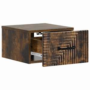 Nástěnný noční stolek 2 pcs Kouřový dub 34,5 x 33 x 20 cm - obrázek 6