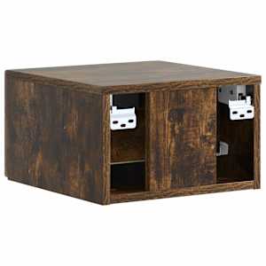 Nástěnný noční stolek 2 pcs Kouřový dub 34,5 x 33 x 20 cm - obrázek 9