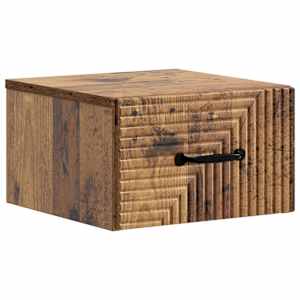 Nástěnný noční stolek 2 pcs Staré dřevo 34,5 x 33 x 20 cm - obrázek 5