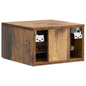 Nástěnný noční stolek 2 pcs Staré dřevo 34,5 x 33 x 20 cm - obrázek 9