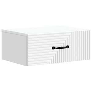 vidaXL Seinale kinnitatav &ouml;&ouml;tis Valge 49 x 34,5 x 20 cm Tehispuit