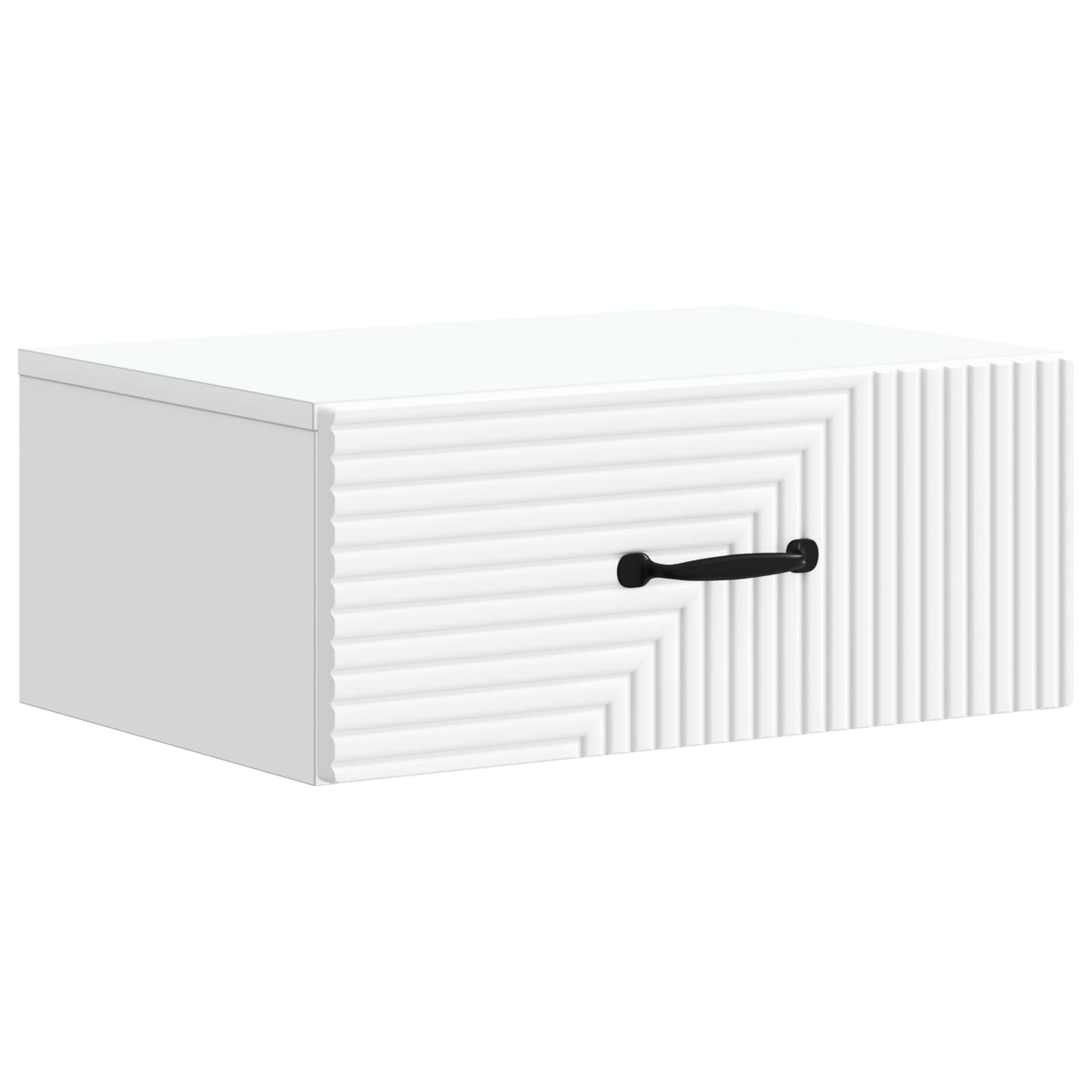 vidaXL Dulap de noapte suspendat Alb 49 x 34,5 x 20 cm Lemn prelucrat