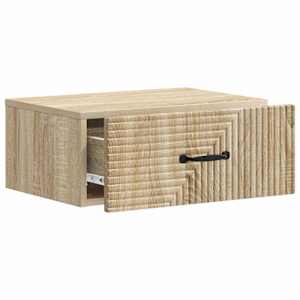 Nástěnný noční stolek 2 pcs Dub sonoma 49 x 34,5 x 20 cm - obrázek 6