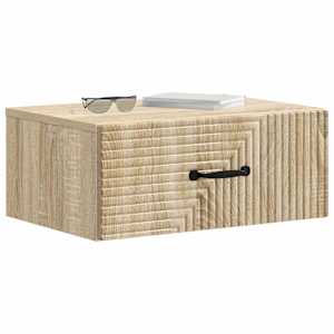 Nástěnný noční stolek 2 pcs Dub sonoma 49 x 34,5 x 20 cm - obrázek 3