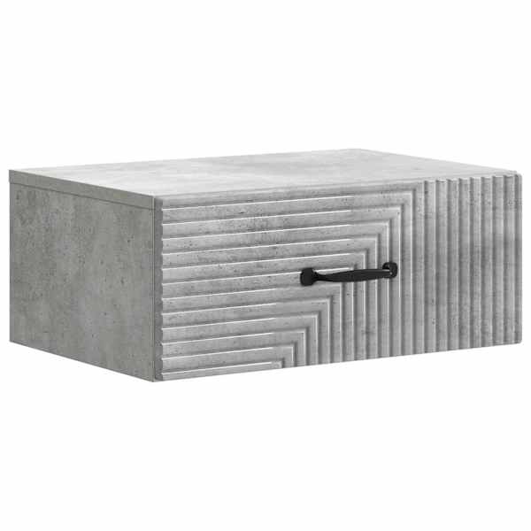 vidaXL Seinale kinnitatav &ouml;&ouml;tis Betoonhall 49 x 34,5 x 20 cm Tehispuit