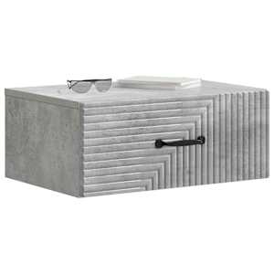 Nástěnný noční stolek 2 pcs Betonově šedá 49 x 34,5 x 20 cm - obrázek 3