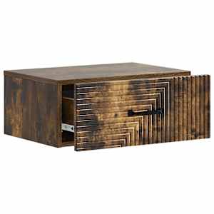 Nástěnný noční stolek 2 pcs Kouřový dub 49 x 34,5 x 20 cm - obrázek 6