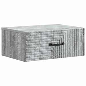 Nástěnný noční stolek 2 pcs Šedá sonoma 49 x 34,5 x 20 cm - obrázek 5