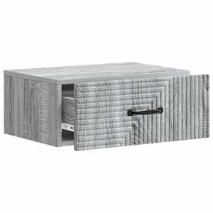 Nástěnný noční stolek 2 pcs Šedá sonoma 49 x 34,5 x 20 cm - obrázek 6