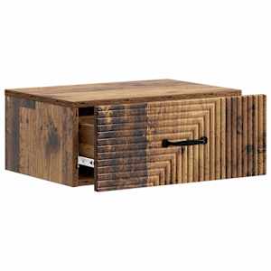 Nástěnný noční stolek 2 pcs Staré dřevo 49 x 34,5 x 20 cm - obrázek 6
