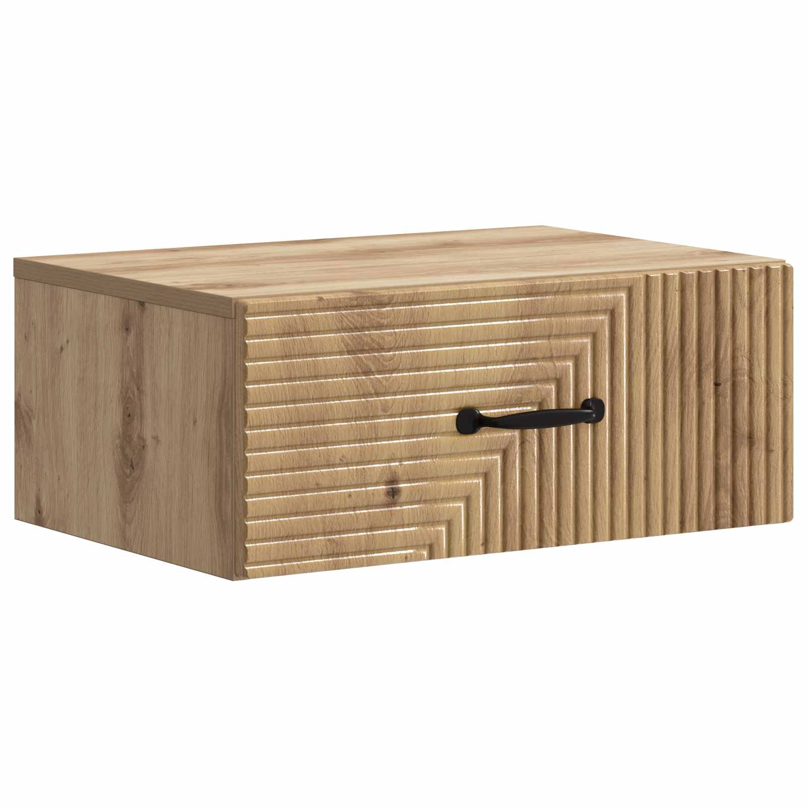 vidaXL Dulap de noapte suspendat Stejar Artizanal 49 x 34,5 x 20 cm