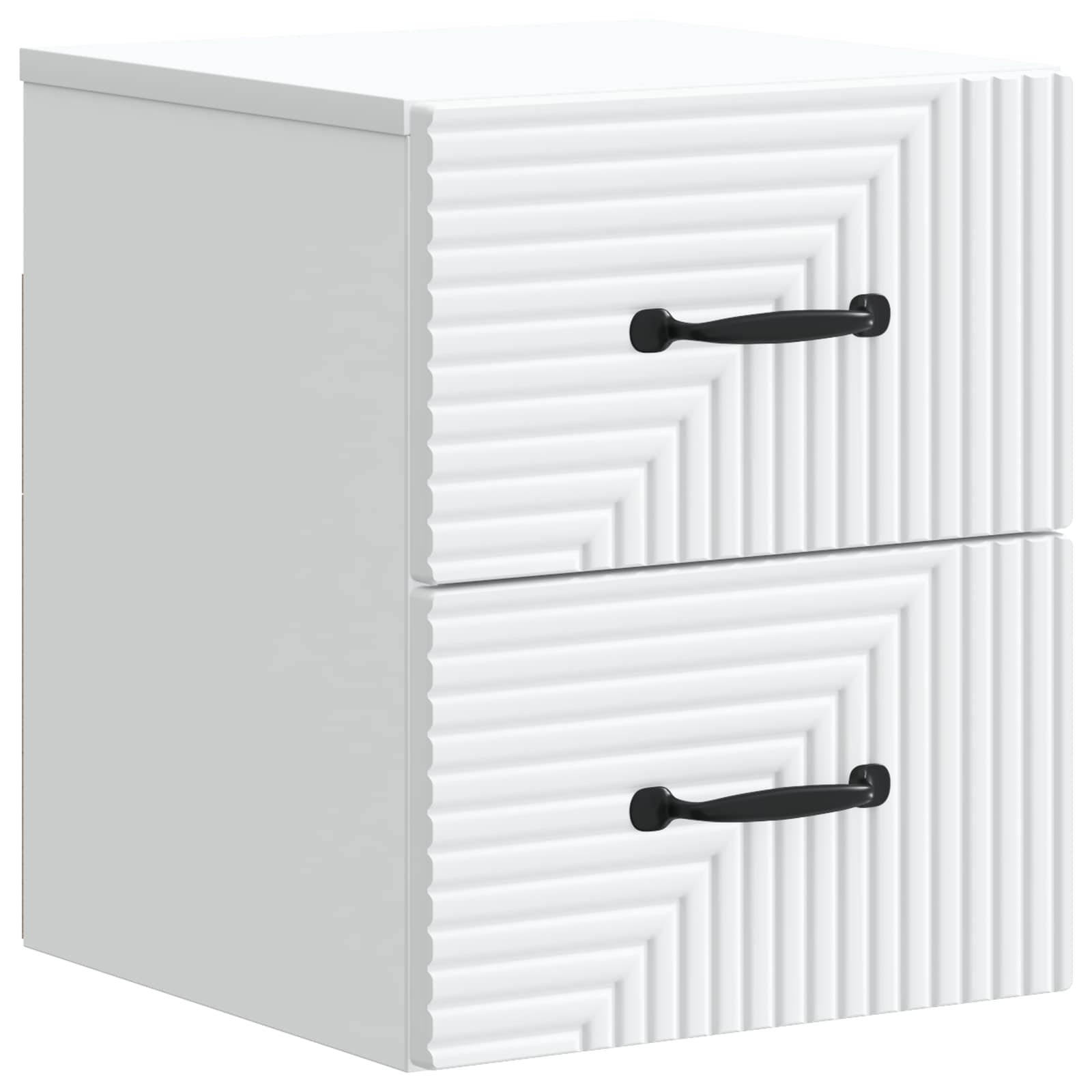 vidaXL Dulap de noapte suspendat Alb 34,5 x 33 x 40 cm Lemn prelucrat