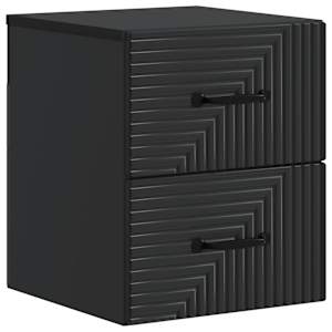 vidaXL Seinale kinnitatav &ouml;&ouml;tis Must 34,5 x 33 x 40 cm Tehispuit