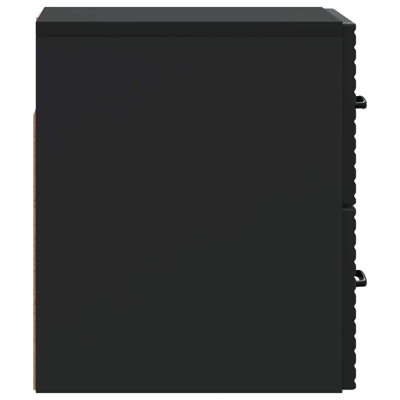 Stenski nočni omarici s predalom 2 pcs Črna 34,5 x 33 x 40 cm - slika 6