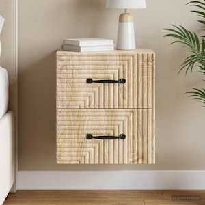 Stenski nočni omarici s predalom Sonoma hrast 34,5 x 33 x 40 cm