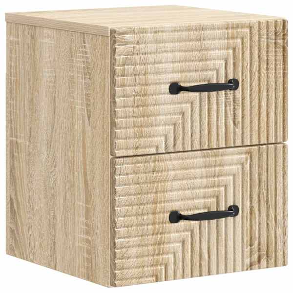 vidaXL Seinale kinnitatav &ouml;&ouml;tis sahtliga Sonoma tamm 34,5 x 33 x 40 cm