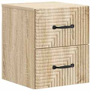 Stenski nočni omarici s predalom Sonoma hrast 34,5 x 33 x 40 cm