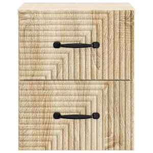Nástěnný noční stolek 2 pcs Dub sonoma 34,5 x 33 x 40 cm - obrázek 7