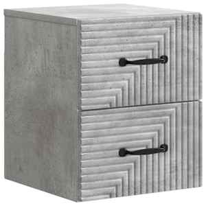 Nástěnný noční stolek 2 pcs Betonově šedá 34,5 x 33 x 40 cm - obrázek 5