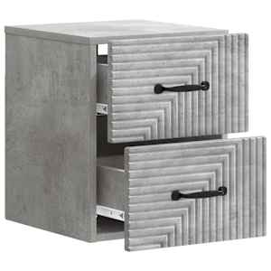 Nástěnný noční stolek 2 pcs Betonově šedá 34,5 x 33 x 40 cm - obrázek 6