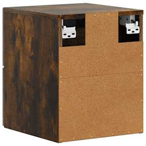 Nástěnný noční stolek 2 pcs Kouřový dub 34,5 x 33 x 40 cm - obrázek 9