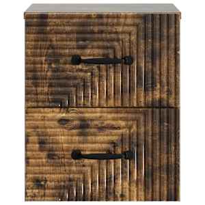 Nástěnný noční stolek 2 pcs Kouřový dub 34,5 x 33 x 40 cm - obrázek 7