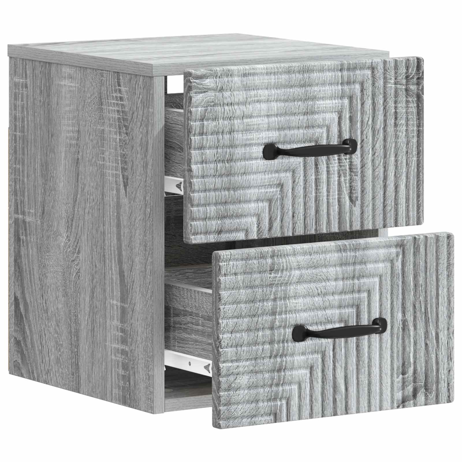 Stenski nočni omarici 2 pcs Siva Sonoma 34,5 x 33 x 40 cm - slika 4