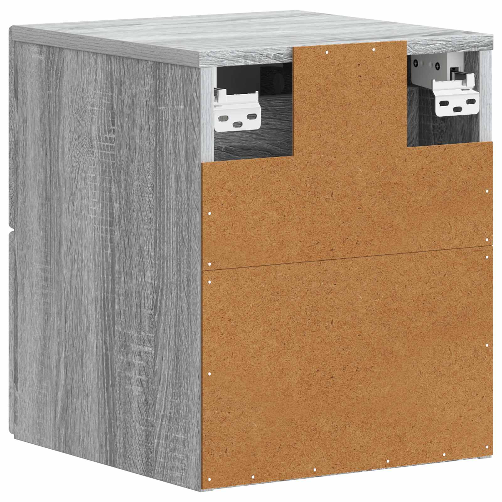 Stenski nočni omarici 2 pcs Siva Sonoma 34,5 x 33 x 40 cm - slika 7