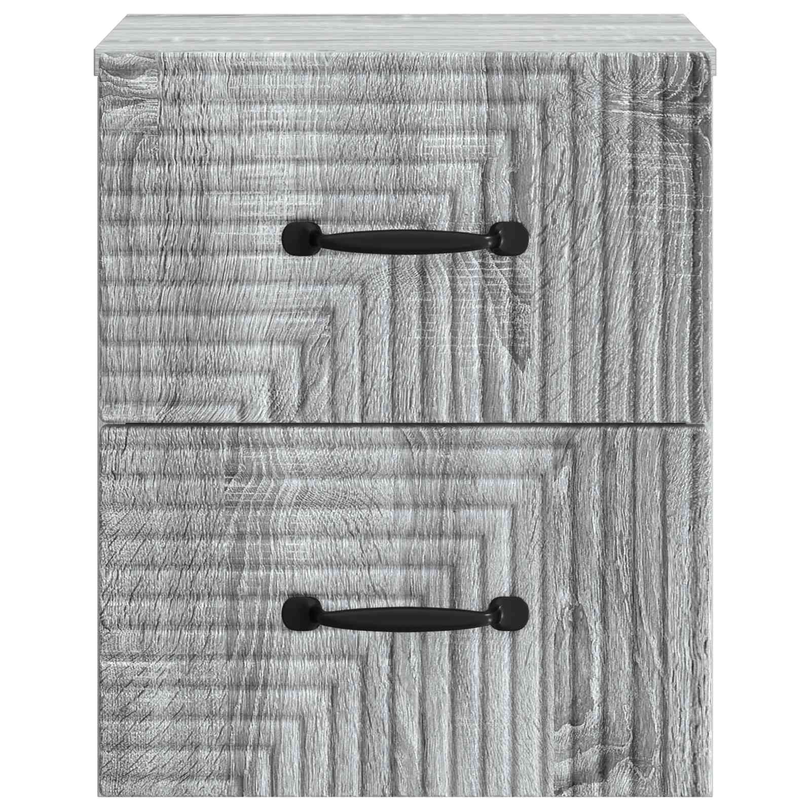 Stenski nočni omarici 2 pcs Siva Sonoma 34,5 x 33 x 40 cm - slika 5