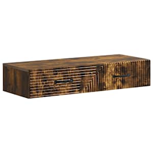 Nástěnný boční stůl Kouřový dub 87,5 x 34,5 x 17 cm - obrázek 2