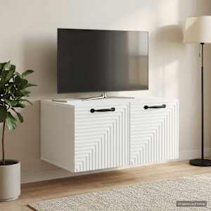 Nástěnná TV skříň Bílá 59,5 x 41 x 30 cm Kompozitní dřevo - obrázek 4