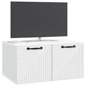 Nástěnná TV skříň Bílá 59,5 x 41 x 30 cm Kompozitní dřevo - obrázek 3