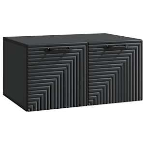 Nástěnná TV skříň Černá 59,5 x 41 x 30 cm Kompozitní dřevo - obrázek 2