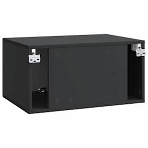 Nástěnná TV skříň Černá 59,5 x 41 x 30 cm Kompozitní dřevo - obrázek 8