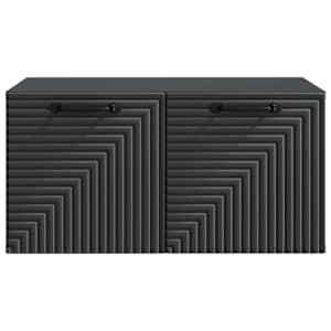 Nástěnná TV skříň Černá 59,5 x 41 x 30 cm Kompozitní dřevo - obrázek 6