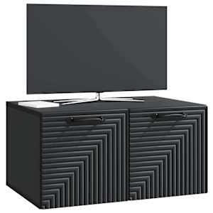 Nástěnná TV skříň Černá 59,5 x 41 x 30 cm Kompozitní dřevo - obrázek 3