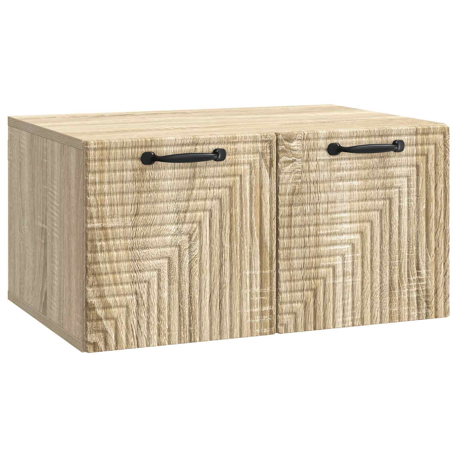 vidaXL Oglindă TV montată pe perete Stejar Sonoma 59,5 x 41 x 30 cm