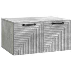 vidaXL Rippuv TV kapp Betoonhall 59,5 x 41 x 30 cm Tehispuit