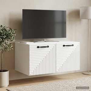 Nástěnná TV skříň Bílá s vysokým leskem 59,5 x 41 x 30 cm - obrázek 1